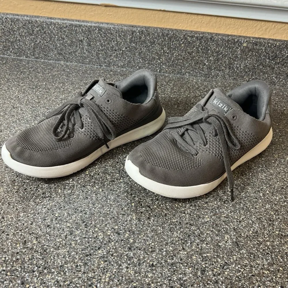 Kizik Shoes Mens Size 9 Running Sneakers Brown Fabric Lace Up Low Womens Sz 10.5